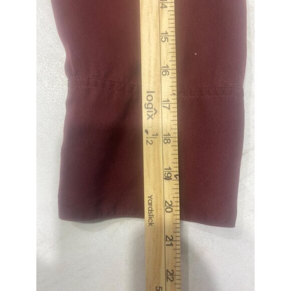 John Mark Oversized Shirt Womens XL red 3/4 sleeve Pullover Boho Travel Casual - Picture 14 of 16